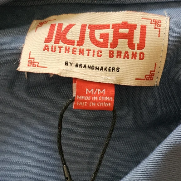 IKIGAI Authentic Brand Tokyo Japan Auto Club Blue Twill Jacket Men Size Medium - Picture 5 of 7